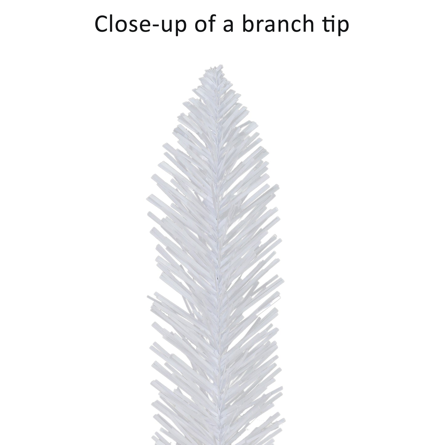 4 ft Pre-Lit White Artificial Alpine Pencil Tree