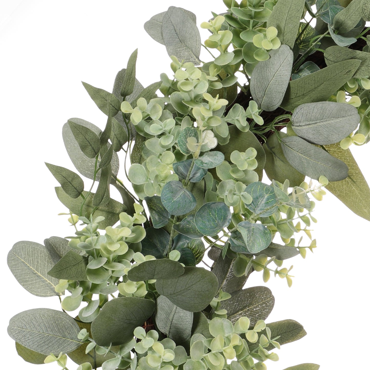 30" Artificial Eucalyptus Spring Wreath With Creeping Jenny Leaves