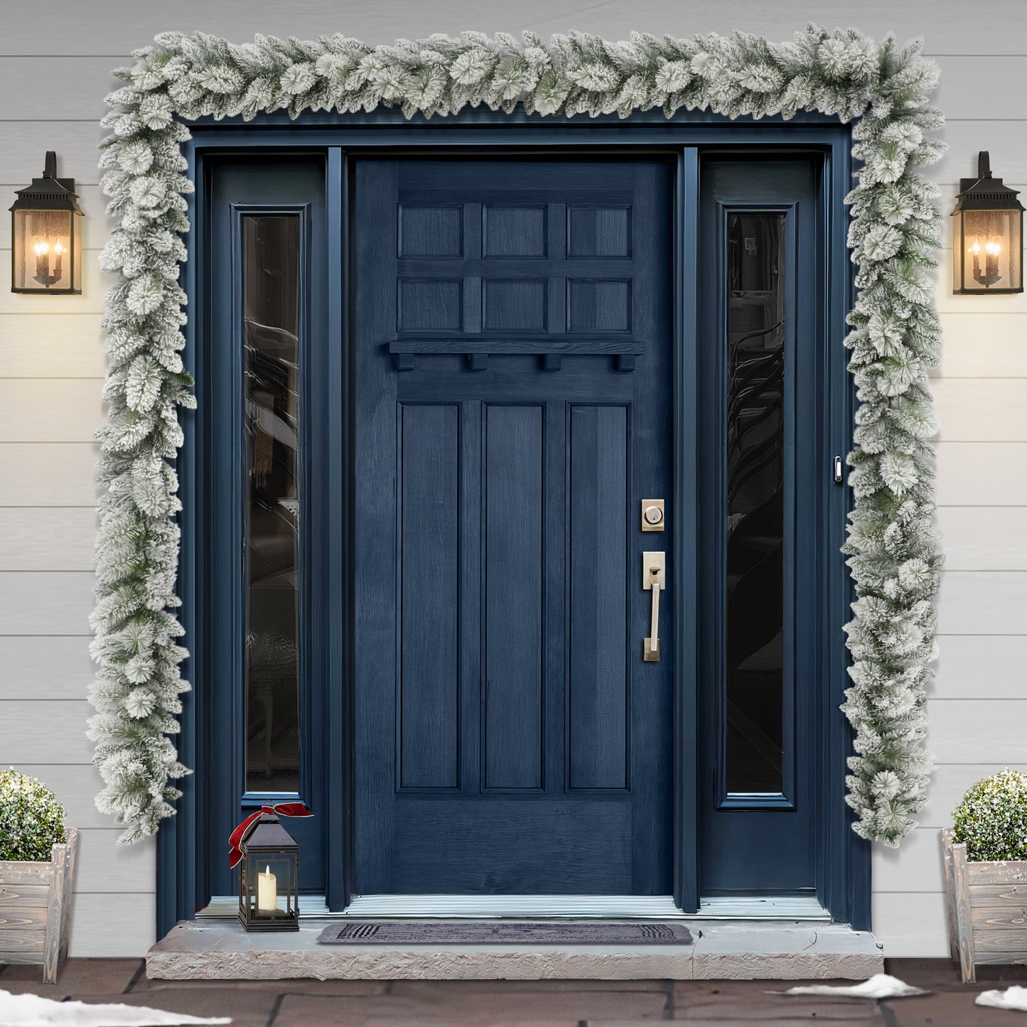 20 ft. x 10 in. Flocked Garland