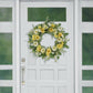 30" Artificial Chrysanthemum And Daisy Floral Spring Wreath