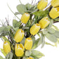 30" Artificial Tulip Floral Spring Wreath With Green Leaves