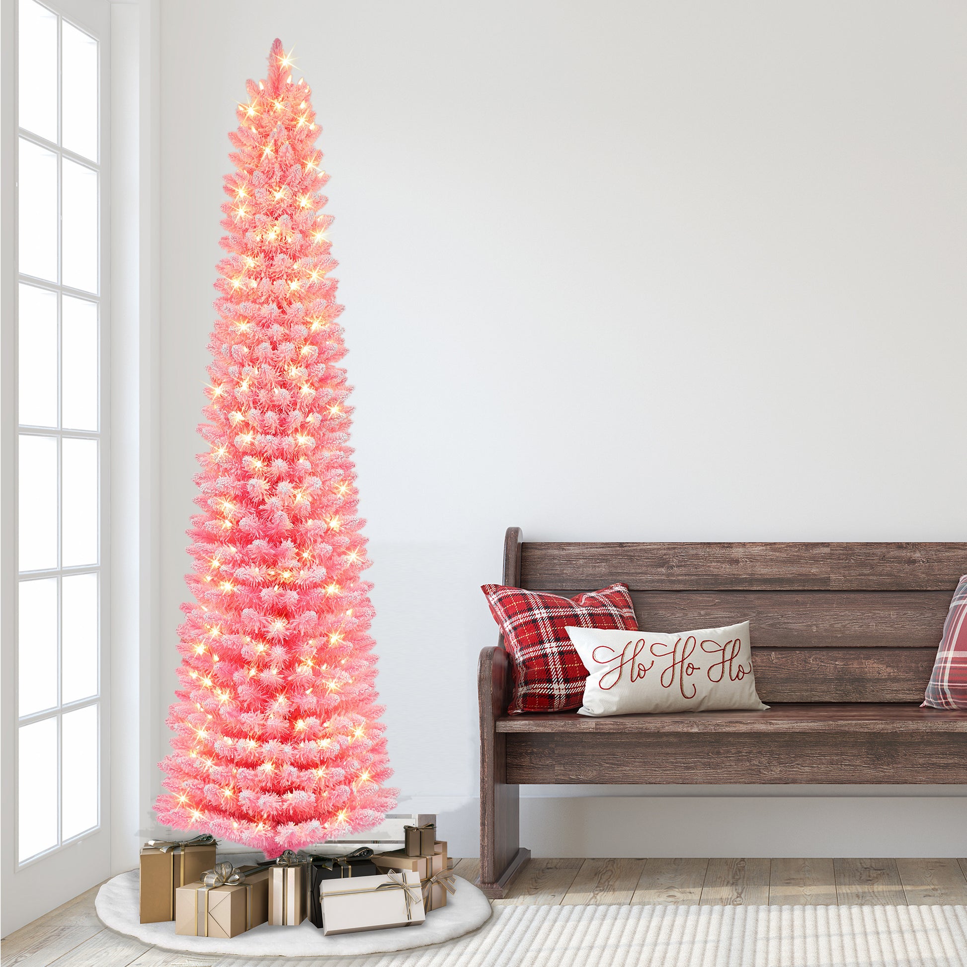 7.5 / Clear Incandescent / Flocked Pink
