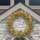60 in Pre-Lit Glittery PE/PVC Wreath, 700 Tips, Pine Cones, Berries, 300 UL Clear Lights