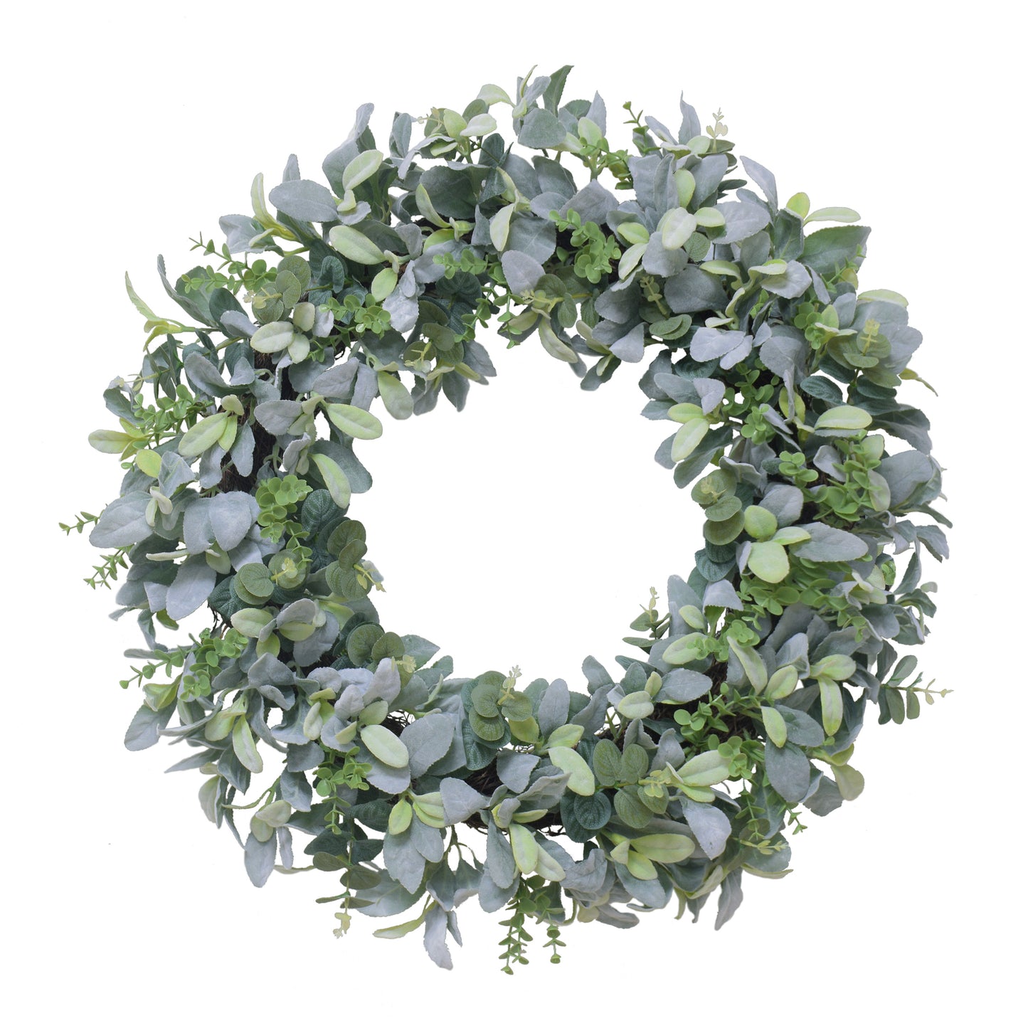 Puleo International 28" Artificial Lambs Ear Wreath