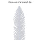 4 ft Pre-Lit White Artificial Alpine Pencil Tree