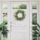 Puleo International 30" Artificial Eucalyptus Floral Spring Door Wreath