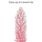 6 ft Pre-Lit Flocked Pink Artificial Alpine Pencil Tree