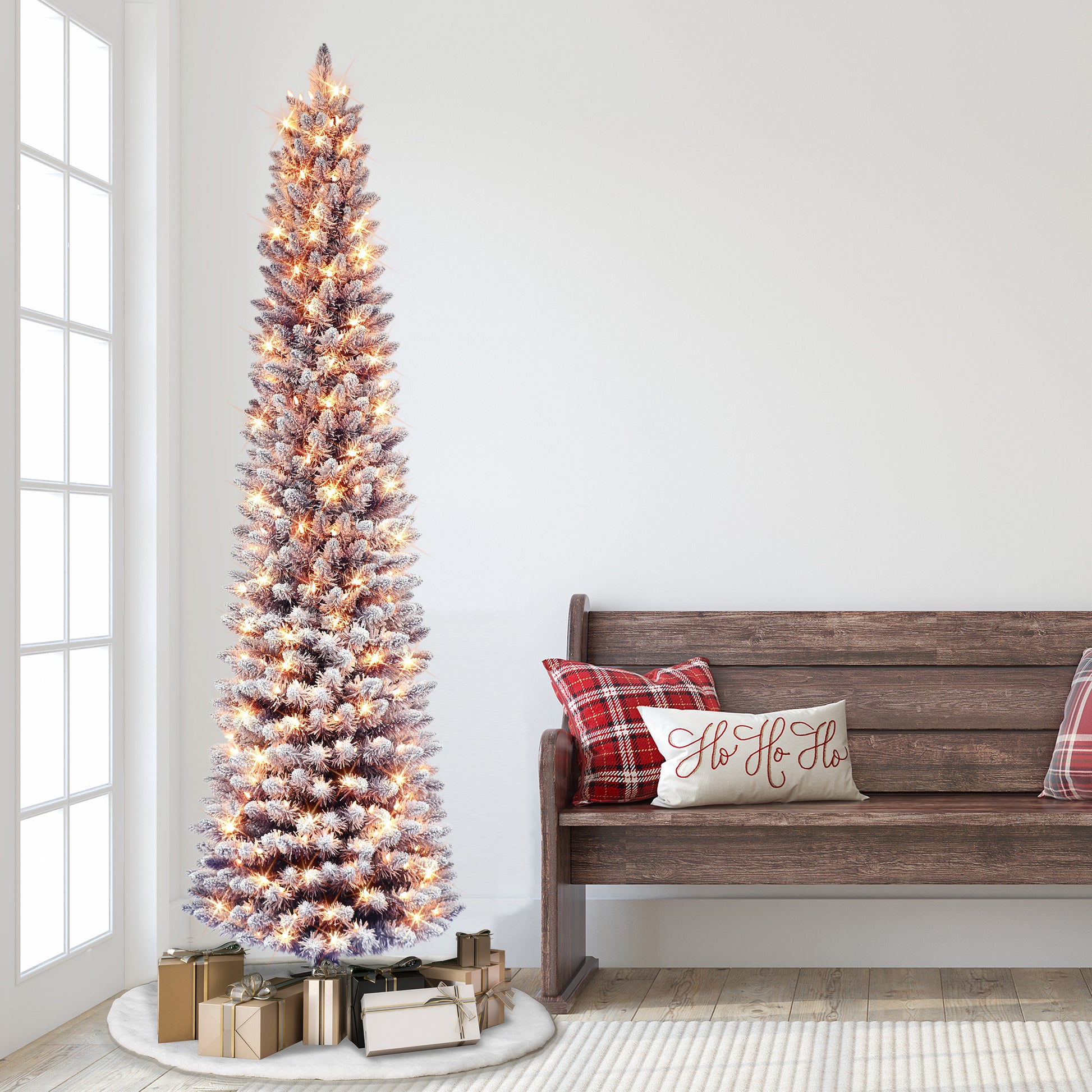 7.5 / Clear Incandescent / Flocked Purple