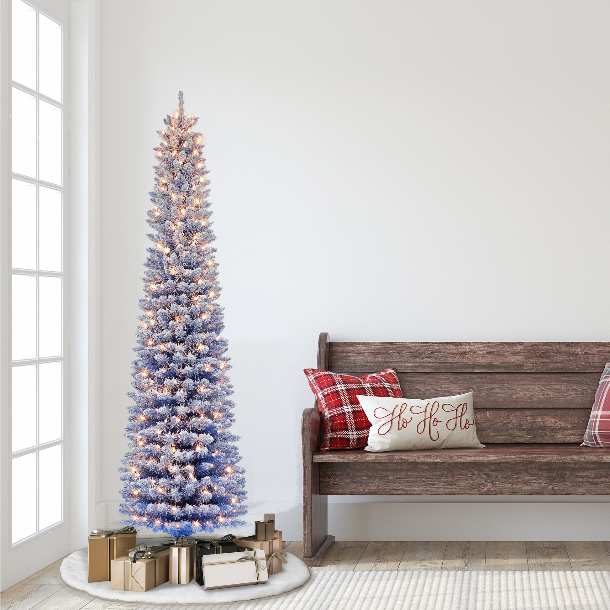 6.5 / Clear Incandescent / Flocked Blue
