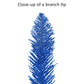 4 ft Pre-Lit Blue Artificial Alpine Pencil Tree