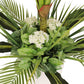 5 ft Artificial Tarovine Tree with White Decorative Pot