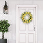 30" Artificial Tulip Floral Spring Wreath With Green Leaves