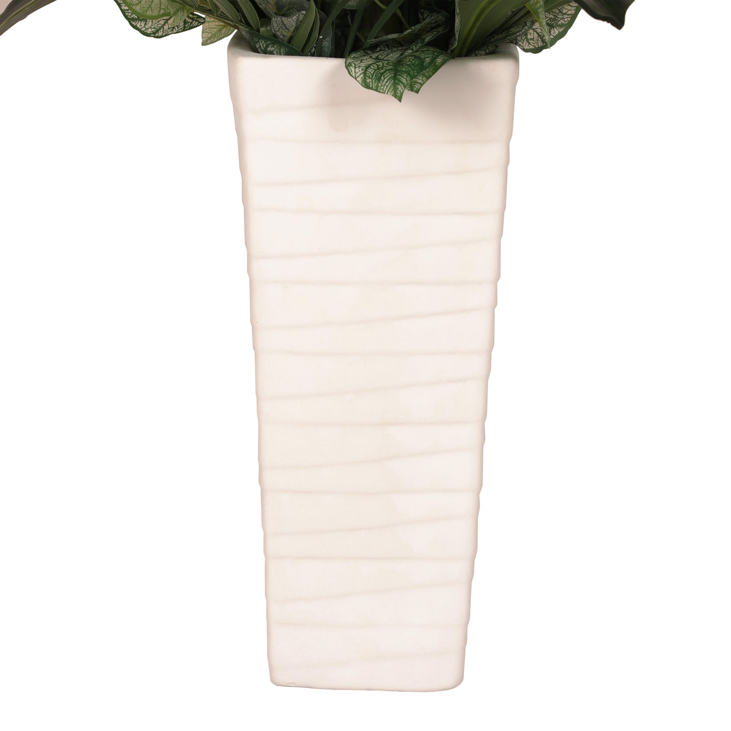 5 ft Artificial Tarovine Tree with White Decorative Pot