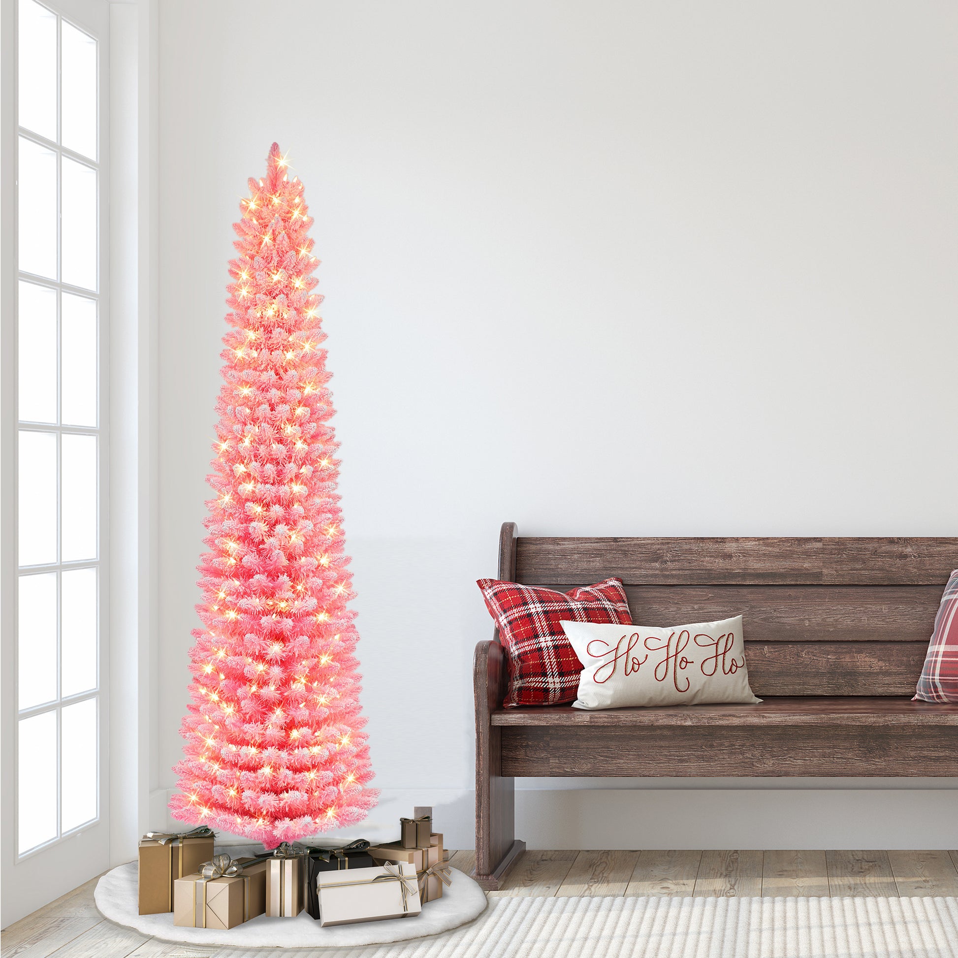 6.5 / Clear Incandescent / Flocked Pink