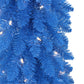 4 ft Pre-Lit Blue Artificial Alpine Pencil Tree