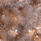 7.5 ft Pre-lit Rose Gold Artificial Christmas Tree 500 UL Clear Lights Metal Stand