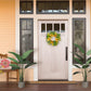 Puleo International 24" Artificial Sunflower Floral Spring Door Wreath