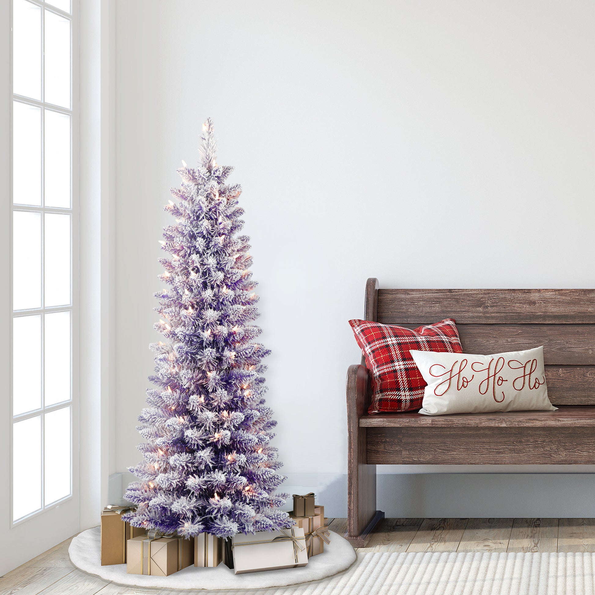 4.5 / Clear Incandescent / Flocked Purple