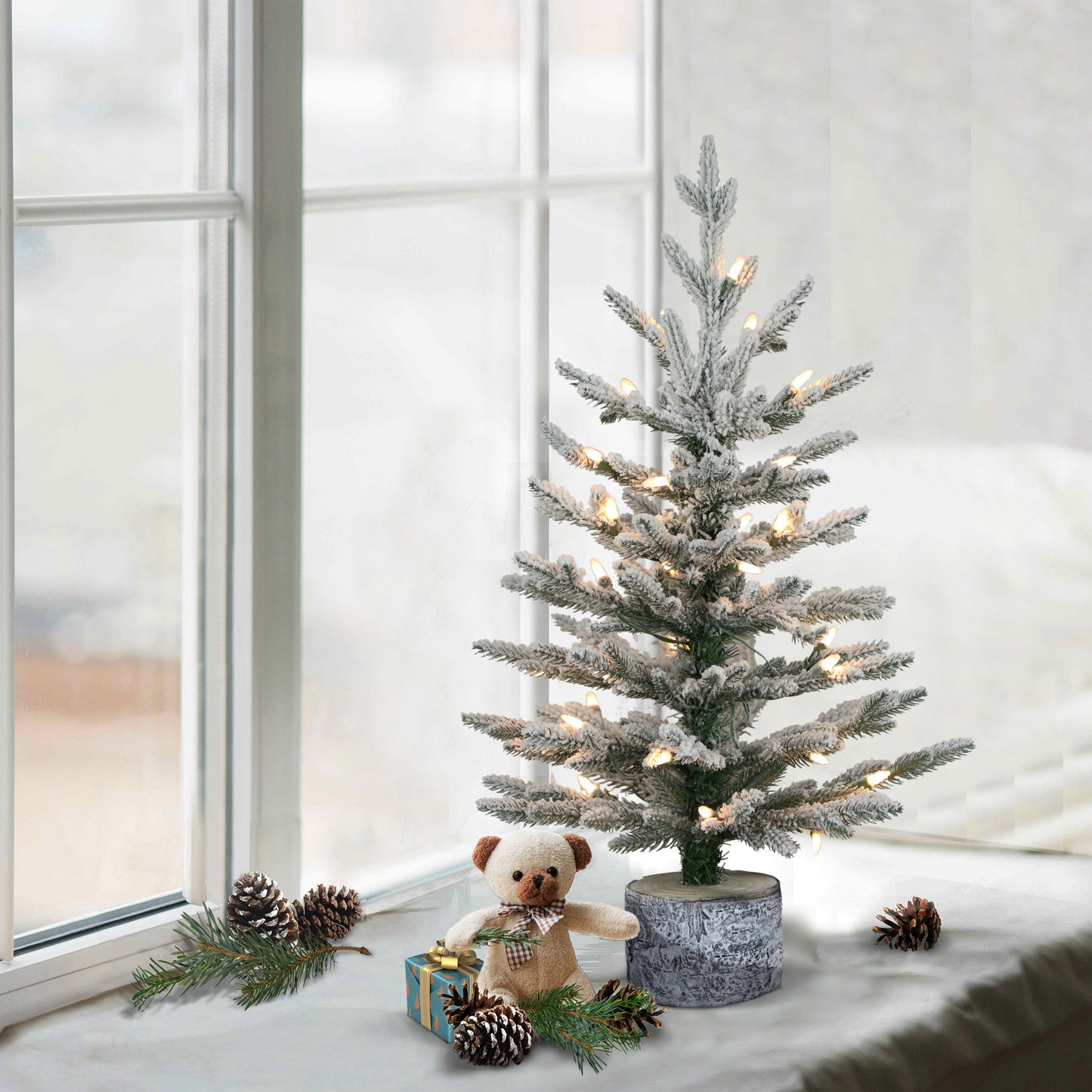 2 / Warm White LED / Flocked