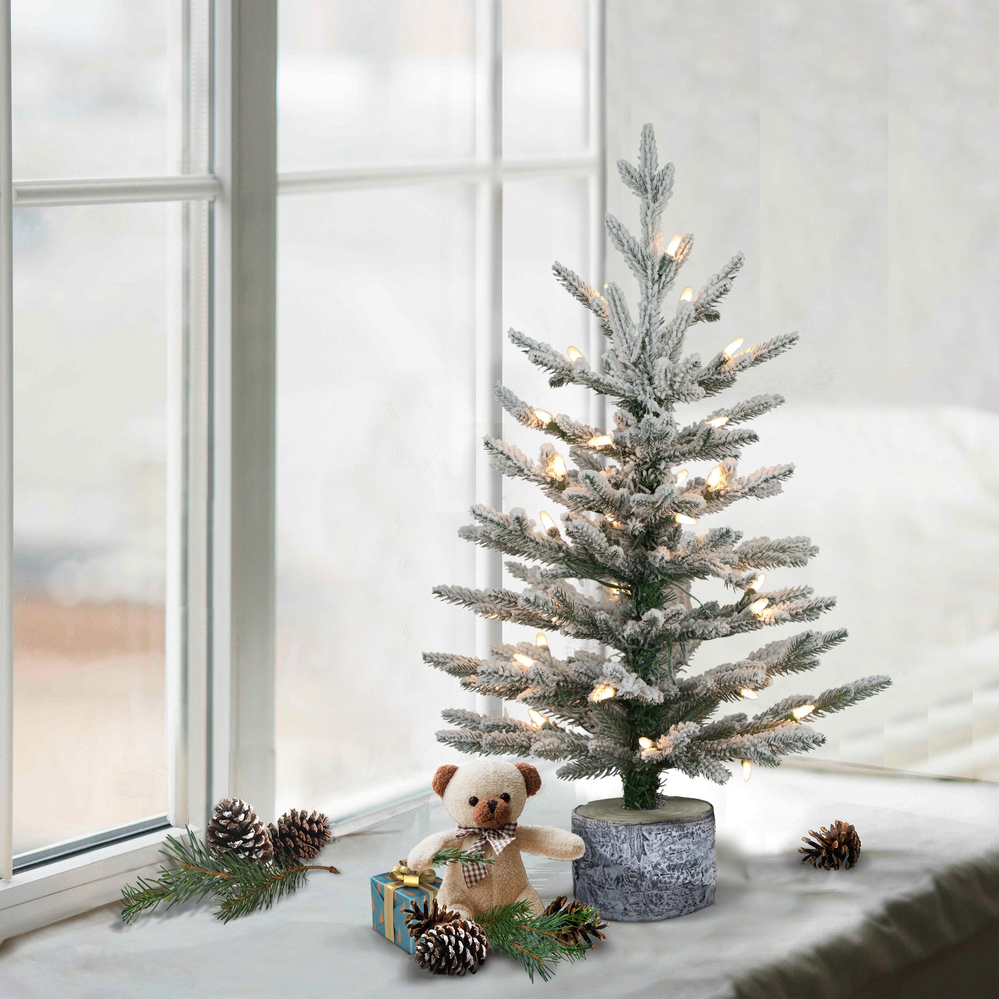 2 / Warm White LED / Flocked