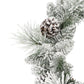 24 in Flocked Berkshire Spruce Wreath 56 Tips Pine Cones