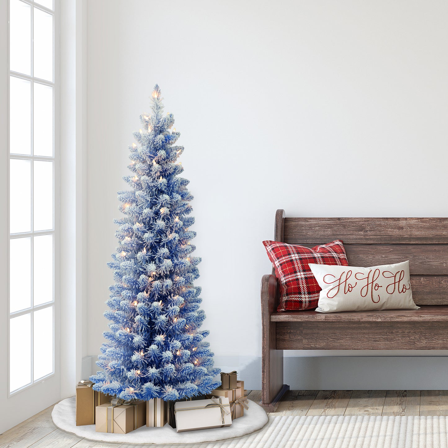 4.5 / Clear Incandescent / Flocked Blue