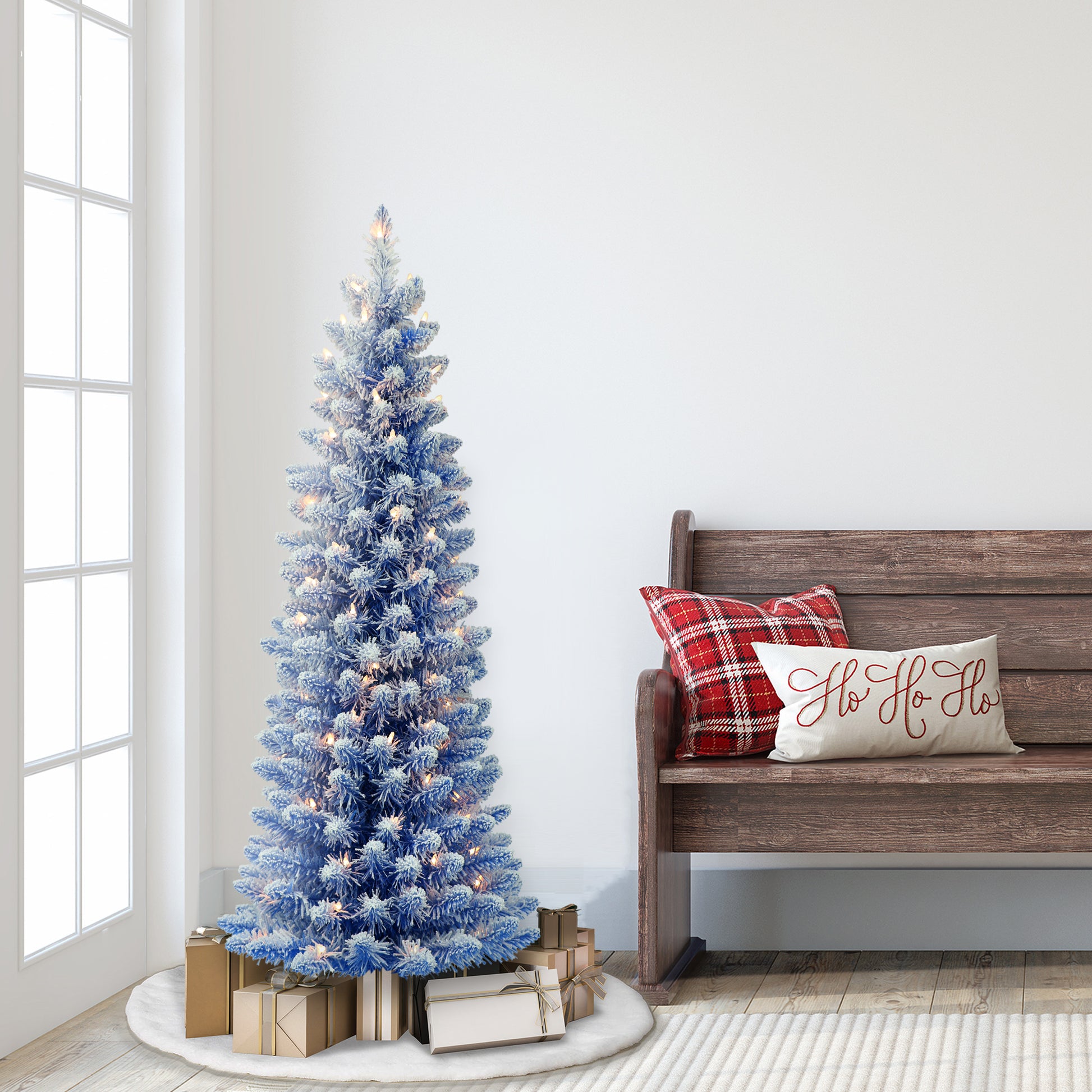 4.5 / Clear Incandescent / Flocked Blue