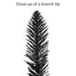 4 ft Pre-Lit Black Artificial Alpine Pencil Tree