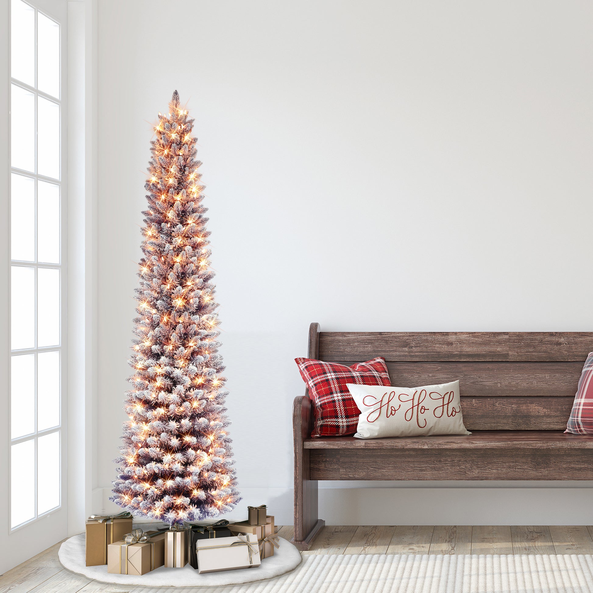 6.5 / Clear Incandescent / Flocked Purple