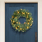 24" Pre-Lit Wreath with Battery-Operated Timer