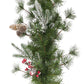 24" PE/PVC Decorated Wreath, 200 Tips, Pine Cones & Berries