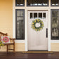 30" Artificial Poppy Floral Spring Wreath