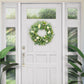 Puleo International 30" Artificial Daisy Floral Spring Door Wreath