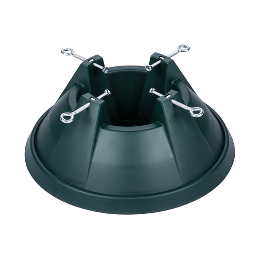 14.75 in Dia. Real Christmas Tree Stand holds up to a 6 ft tree with 1.25" - 4.75" Dia. Tree truck 2.2 qt water load capacity