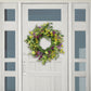24" Artificial Spring Mixed Floral Wreath