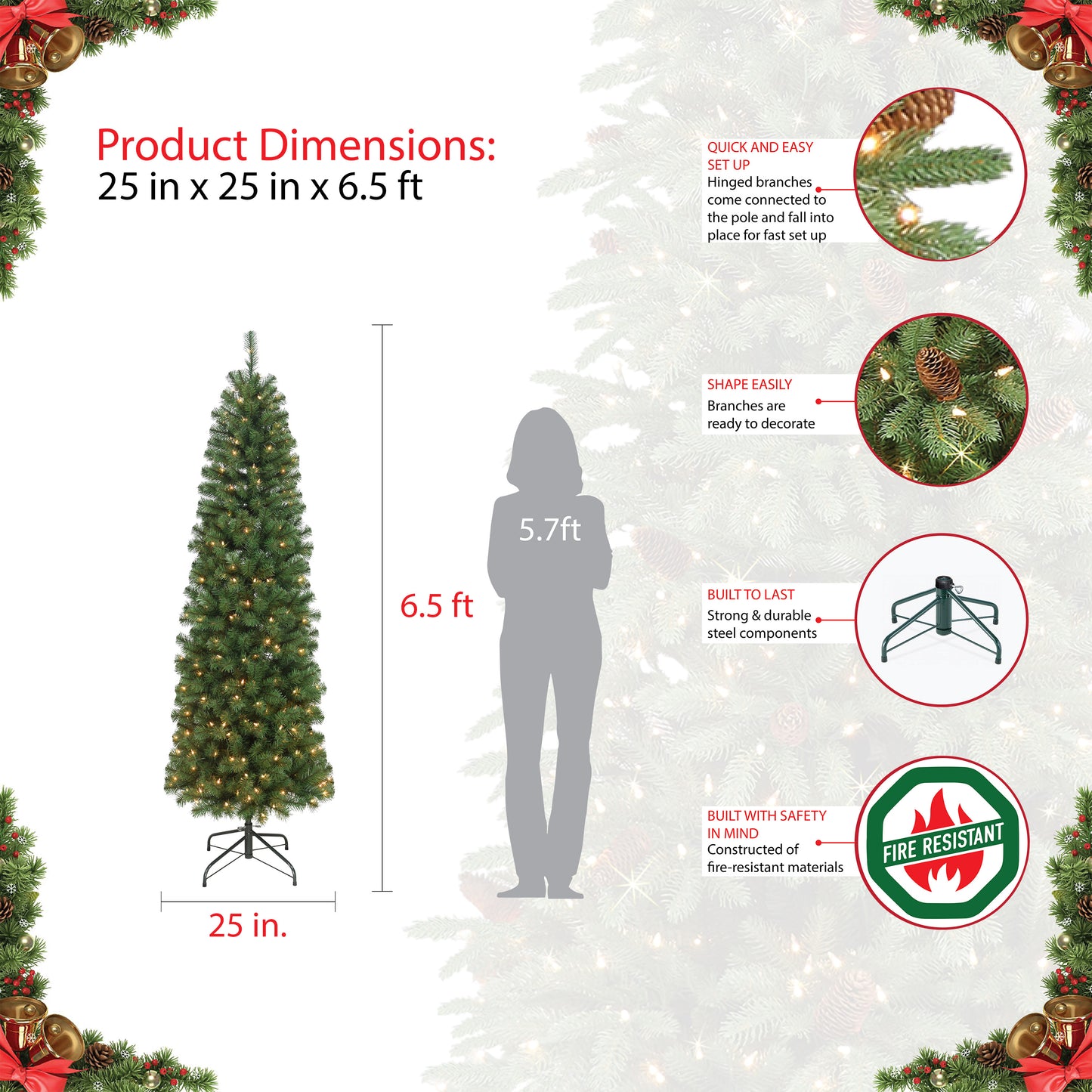 6.5 / Slim / Clear Incandescent