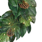 24 in. Pre-lit Magnolia Wreath