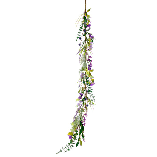 Puleo International 60" Artificial Lavender Spring Garland