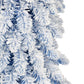 4 ft Pre-Lit Flocked Blue Artificial Alpine Pencil Tree
