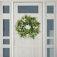 24" Artificial Daisy Spring Mixed Flower Wreath