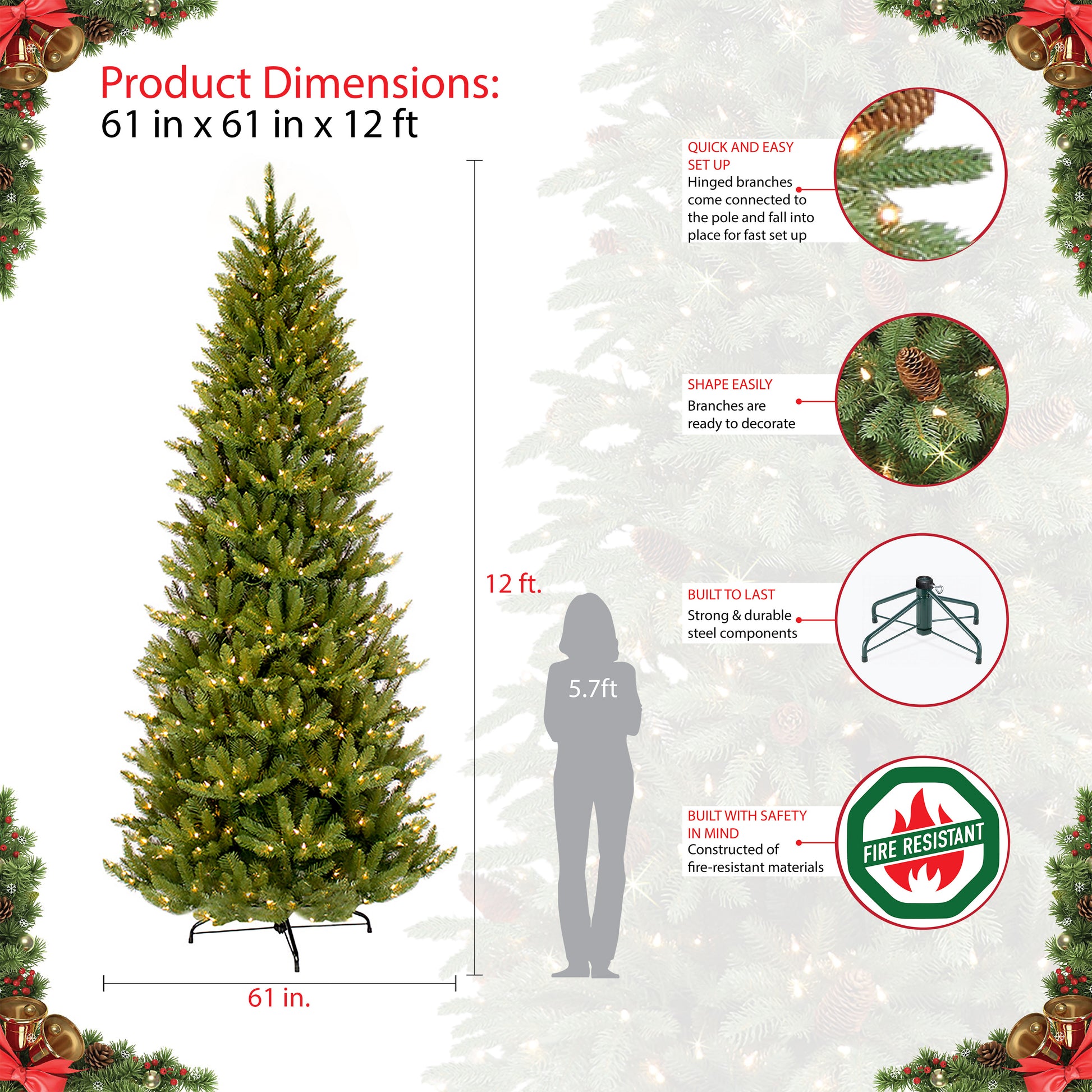 12 / Slim / Clear Incandescent