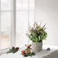 11" Lambs Ear Potted Plant With Twig & Greenery Leaves 
