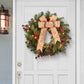 24" Pre-Lit Decorated wreath with 35 Clear Incandescent Lights