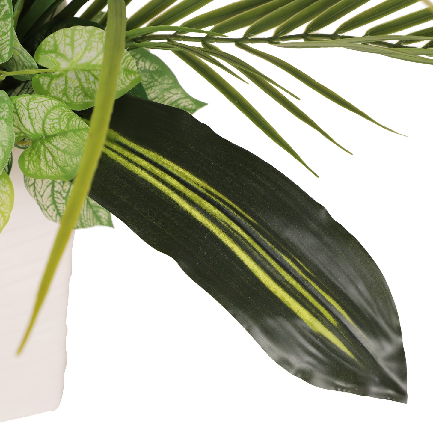 6 ft. Artificial Lemon Tree with White Decorative Pot
