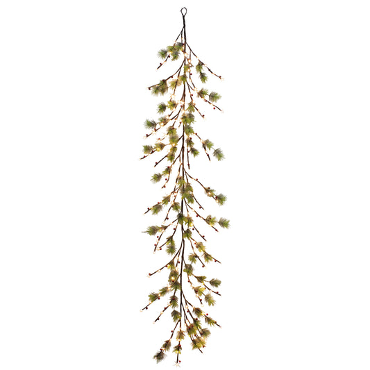 6' Twig Garland with 160 Warm White LED Twinkle Lights