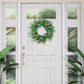 Puleo International 24" Artificial Eucalyptus Floral Spring Door Wreath