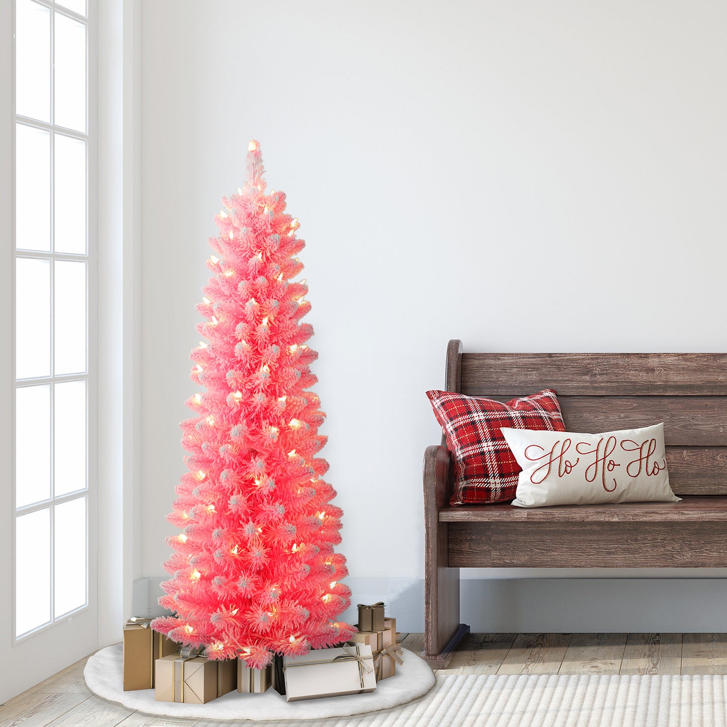 4.5 / Clear Incandescent / Flocked Pink