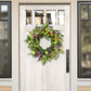 24" Artificial Spring Mixed Floral Wreath
