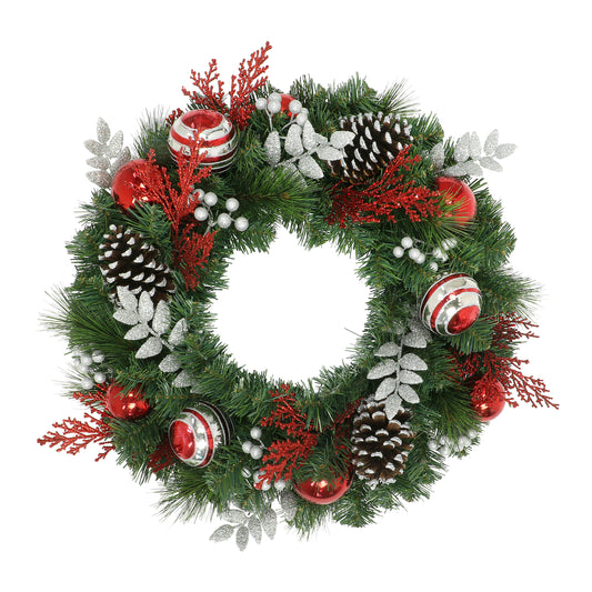 24" Decorated Aritficial Wreath