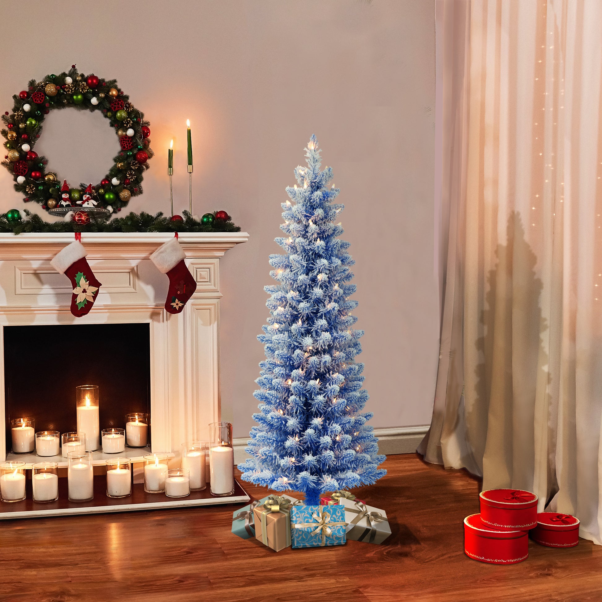 4.5 / Clear Incandescent / Flocked Blue